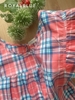 Lửng cánh tiên cotton, karo đỏ xanh