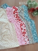 Lửng cổ bèo cotton, đỏ hoa