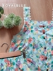 Đùi dây bản phối ren cotton, xanh hoa