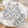 Đùi sát tay nẹp cotton, hoa trắng