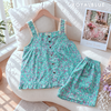 Đùi dây bản ren cotton, xanh nhí