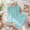 Lửng cánh tiên cotton, karo xanh mint