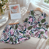Đùi dây sau cotton, lá xanh