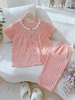 Dài viền ren cotton, karo cam