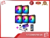 Bộ 5 Quạt Tản Nhiệt, Fan Case Coolmoon X Led RGB 16 Triệu Màu, 366 Hiệu Ứng - Kèm Bộ Hub Sync Main, Đổi Màu Theo Nhạc
