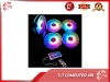 Bộ 5 Quạt Tản Nhiệt, Fan Case Coolmoon V5 Led RGB Rainbow 16 Triệu Màu, 366 Hiệu Ứng - Kèm Bộ Hub Và Remote