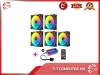 Bộ 5 Quạt Tản Nhiệt, Fan Case Led RGB Coolmoon U1 - Kèm Hub + Remote