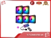 Bộ 5 Quạt Tản Nhiệt, Fan Case Coolmoon X Led RGB 16 Triệu Màu, 366 Hiệu Ứng - Kèm Hub + Remote