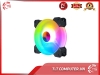 Bộ 3 Quạt Tản Nhiệt, Fan Case Coolmoon Y1 Led RGB 16 Triệu Màu, 366 Hiệu Ứng - Kèm Bộ Hub Sync Main, Đổi Màu Theo Nhạc