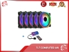BỘ 5 QUẠT TẢN NHIỆT, FAN CASE COOLMOON LED RGB SYMPHONY V8 PLUS - KÈM HUB VÀ REMOTE