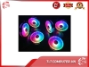 Bộ 6 Quạt Tản Nhiệt, Fan Case Coolmoon V4 - Kèm Bộ Hub Sync Main, Đổi Màu Theo Nhạc