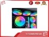 Bộ 6 Quạt Tản Nhiệt, Fan Case Led RGB Coolmoon U1 - Kèm Bộ Hub Sync Main, Đổi Màu Theo Nhạc