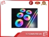 Bộ 8 Quạt Tản Nhiệt, Fan Case Coolmoon V1 Led RGB - Kèm Hub Và Remote