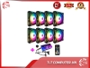 Bộ 8 Quạt Tản Nhiệt, Fan Case Led RGB Coolmoon X Plus - Kèm Bộ Hub Sync Main, Đổi Màu Theo Nhạc
