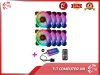 Bộ 8 Quạt Tản Nhiệt, Fan Case Coolmoon V2 Led RGB - Kèm Hub Và Remote