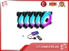 Bộ 5 FAN CASE 12CM LED RGB COOLMOON V3 - KÈM BỘ HUB VÀ REMOTE
