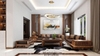 Bàn ghế sofa gỗ có đệm