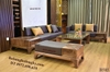 bàn ghế sofa gỗ óc chó
