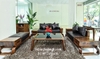 bàn ghế sofa gỗ óc chó