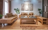 bàn ghế sofa gỗ sồi