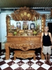 bàn thờ gia tiên chạm tứ linh