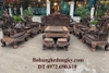 bộ bàn ghế rồng bảo đỉnh gỗ mun