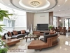 bộ sofa gỗ óc chó đẹp