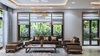 Bộ sofa gỗ óc chó