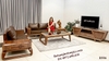 bộ sofa gỗ óc chó
