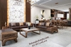 Bộ sofa phòng khách gỗ óc chó