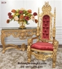 Ghế tân cổ điển dát vàng