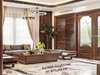 sofa gỗ óc chó