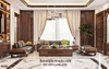 Sofa phòng khách gỗ óc chó
