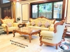 sofa tân cổ điển bọc da