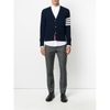 ÁO LEN THOM BROWNE 4-BAR STRIPE CARDIGAN