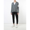 ÁO CARDIGAN THOM BROWNE 4-BAR STRIPE GREY