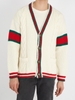 ÁO CARDIGAN GUCCI WITH WEB DETAIL NATURAL CHUẨN 1:1 AUTHENTIC