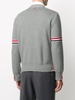 ÁO CARDIGAN THOM BROWNE RWB STRIPE GREY CHUẨN 1:1 AUTHENTIC