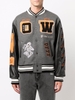 ÁO KHOÁC OFF-WHITE LOGO PATCHES VARSITY GREY