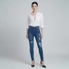 Quần jean nữ skinny LOREN wash rách gối B51045