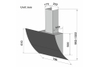 Máy hút mùi áp tường Lorca 1200m³/h TA 6008CM-70