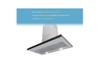 Máy hút mùi áp tường Lorca 1300m³/h TA 6007P-70/90 Nhập khẩu Ba Lan