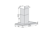 Máy hút mùi áp tường Lorca 1300m³/h TA 6007P-70/90 Nhập khẩu Ba Lan