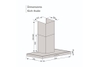 Máy hút mùi áp tường Lorca 1300m³/h TA 6007TM-70 Nhập khẩu Malaysia