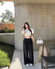 Quần Striped Đen - Ảnh 4 | Kooky House