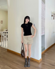 Quần Striped Shorts Nâu - Ảnh 3 | Kooky House