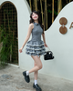 Đầm Sally Caro Xám Xanh | Kooky House