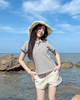 Áo Striped Polo Sọc Đen | Kooky House