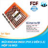 MŨI KHOAN INOX (PHI 2 ĐẾN 5.5) HỘP 10 MŨI