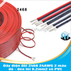 Dây điện đôi 2468 24AWG 2 màu đỏ - đen lõi 0.2mm2 vỏ PVC